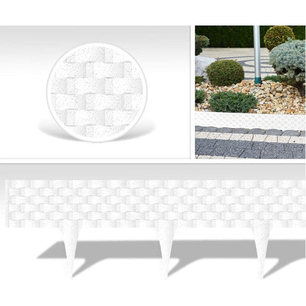 Rattan Stödmur för Trädgård - Marmortryck 95x800